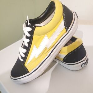 Vibrant Yellow and Black Kids Vans Revenge X Storm Side#6